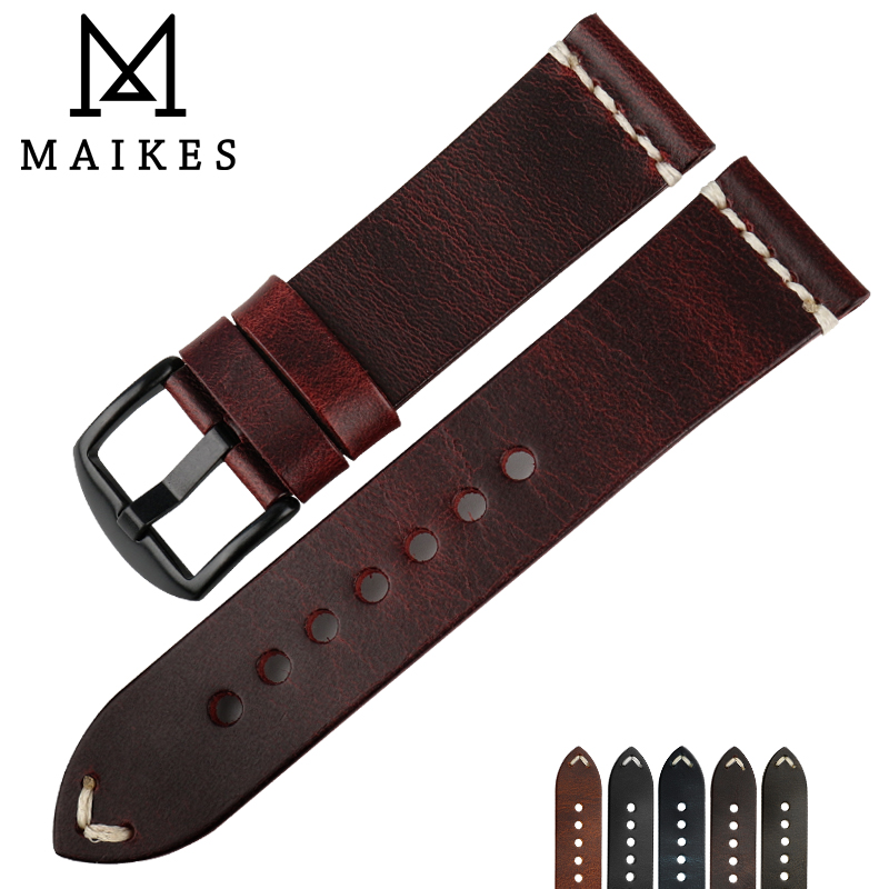 Vintage Fashion Tags - MAIKES Vintage Leather Strap Watch Band