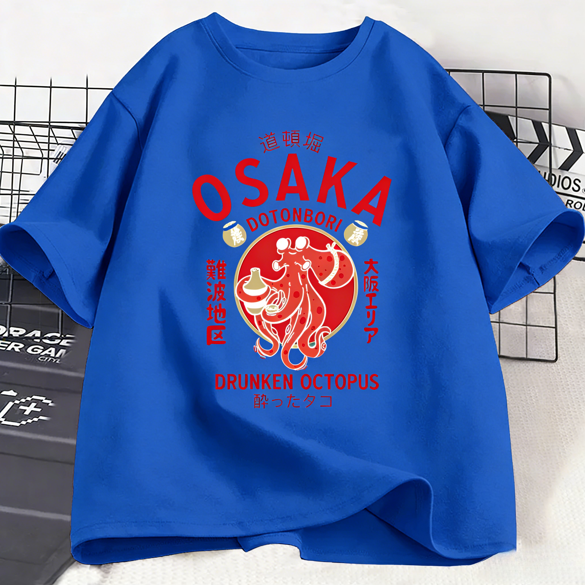 Vintage Fashion Osaka - Osaka Dotonbori Drunken Octopus Graphic men