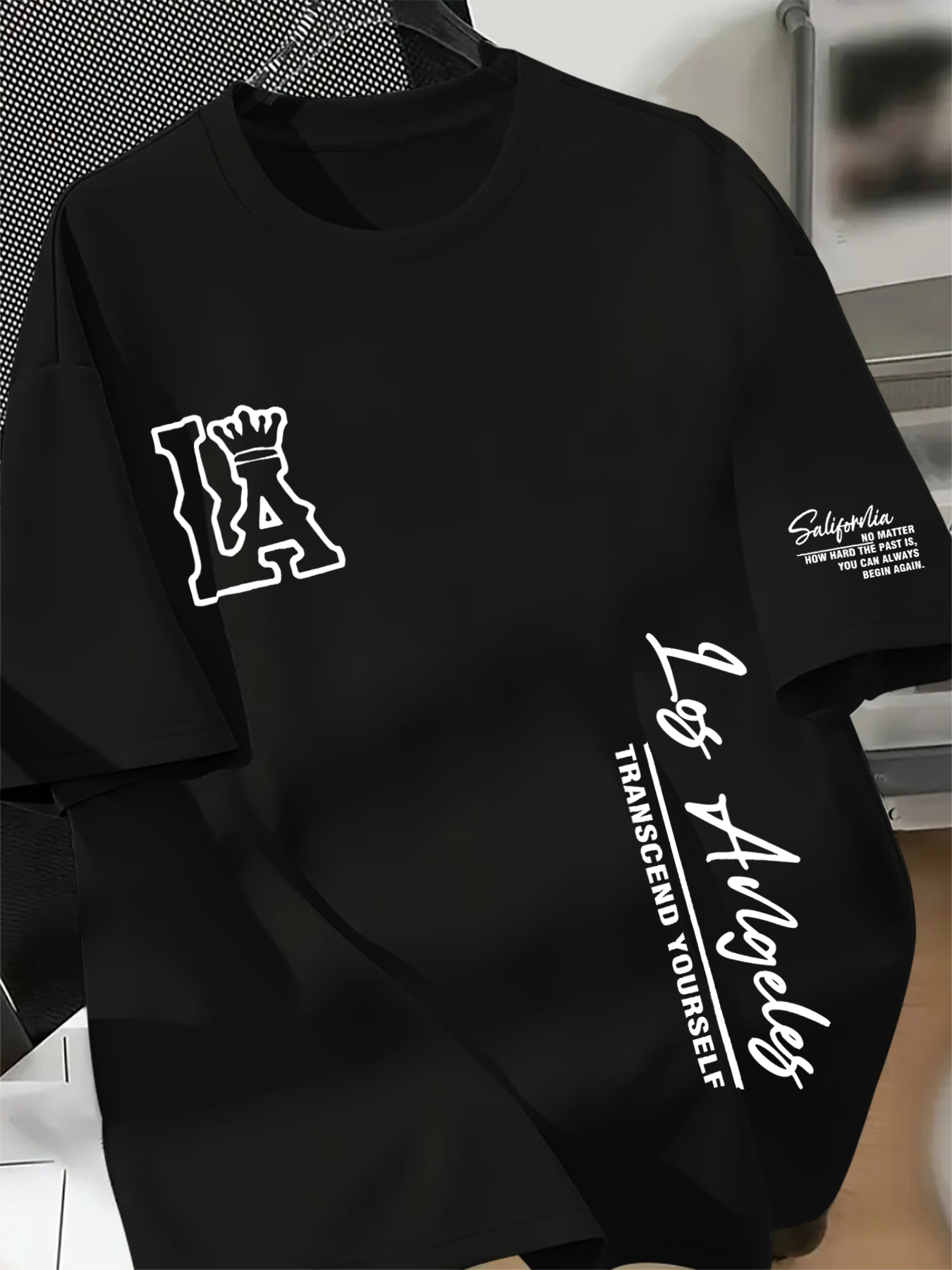 Vintage Fashion La - Vintage LA Crown Script Streetwear Graphic