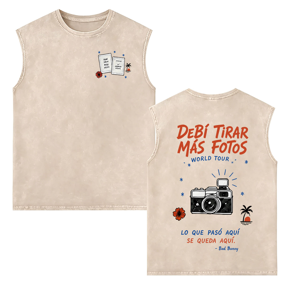 Vintage Fashion World - Rapper Bad Bunny Vintage Washed Tank