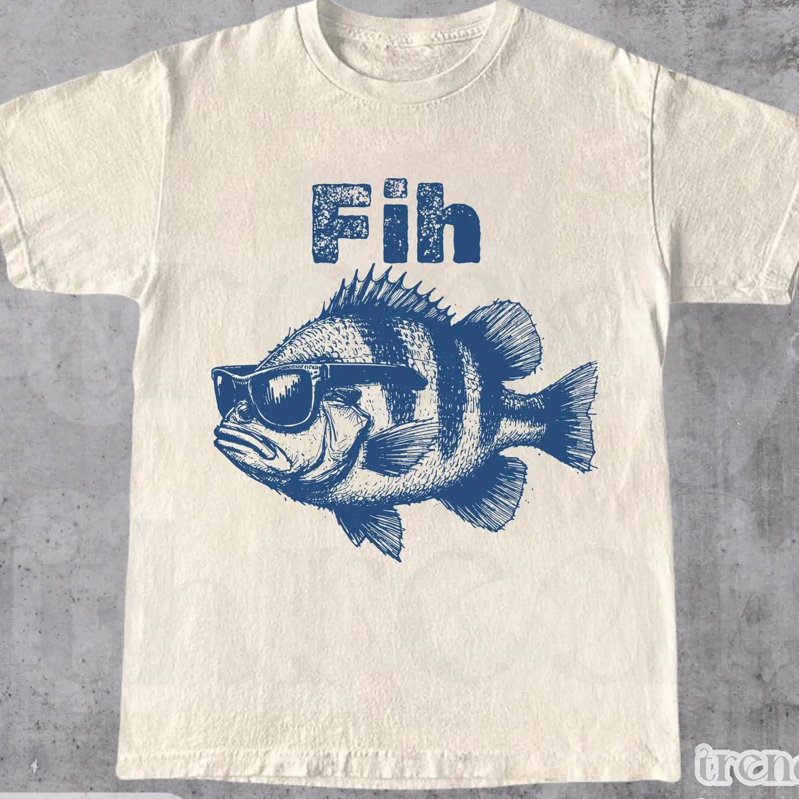 Vintage Fashion Gen Z - Fih Fish Meme T Shirt Funny