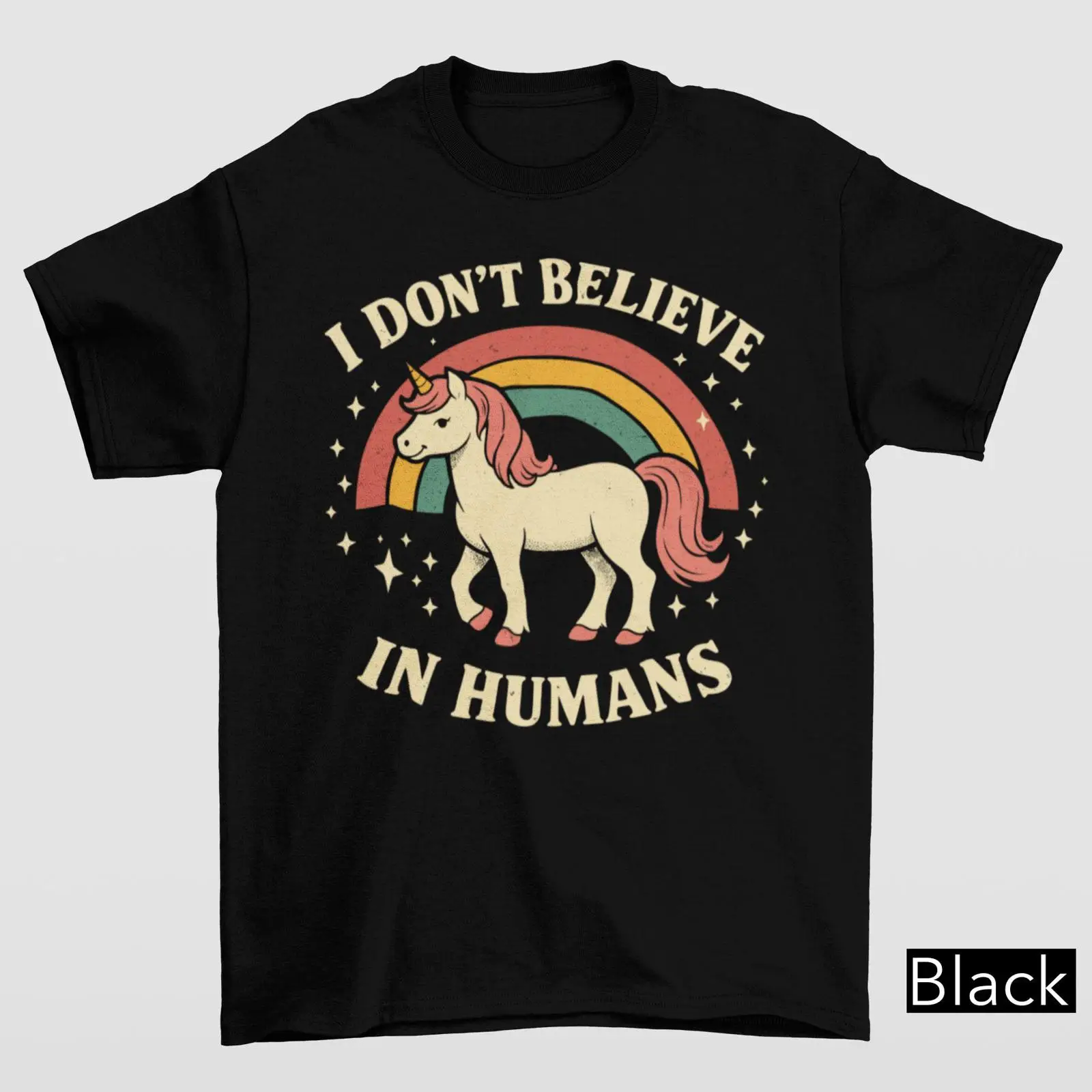 Vintage Fashion Gen Z - I Don't Believe In Humans Sarcastic