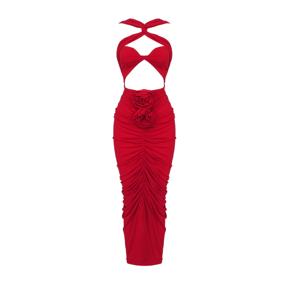 Vintage Red Halter Dress 3D Ro - Vintage Fashion Events recension och pris