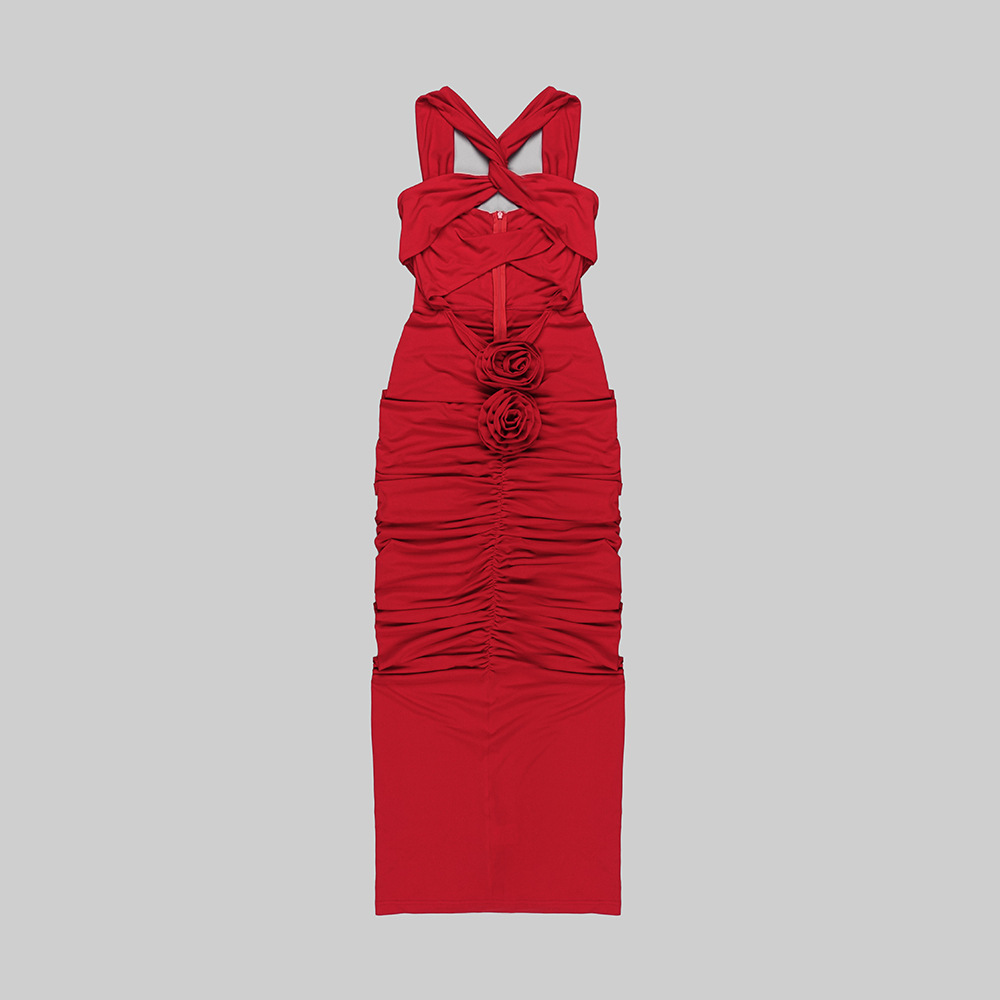 Vintage Red Halter Dress 3D Ro - Vintage Fashion Events recension och pris