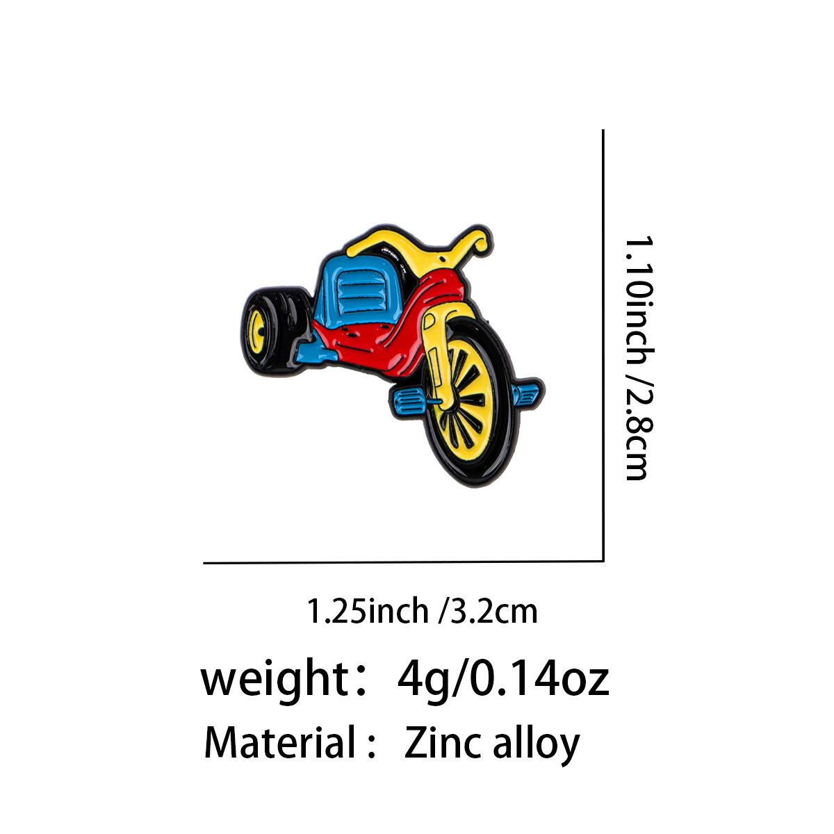 Retro Bicycle Enamel Pin Vinta - Vintage Fashion Tumblr recension och pris