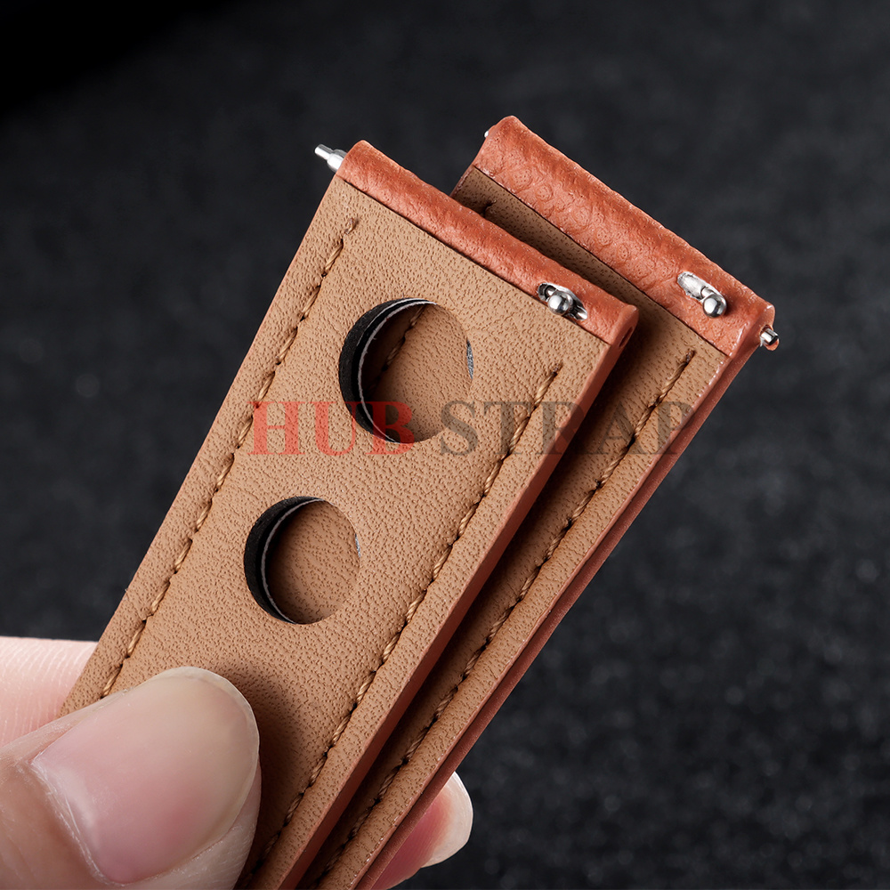 20mm 22mm Cowhide WatchStrap B - Vintage Fashion Tags recension och pris