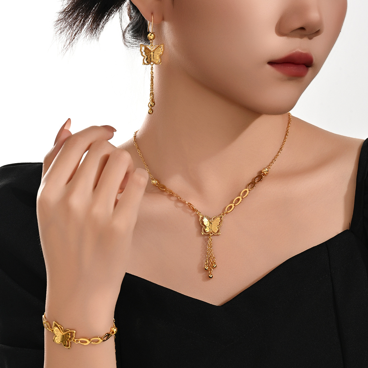 Dubai Fashion Butterfly Jewelr - Vintage Fashion Earrings recension och pris