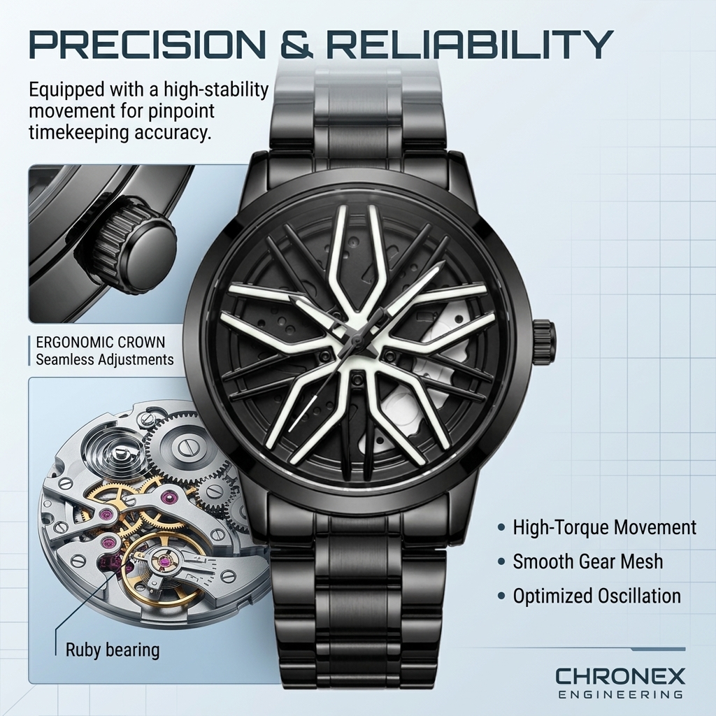 1pc Fashionable Hollow Dial Wa - Vintage Fashion Hub recension och pris