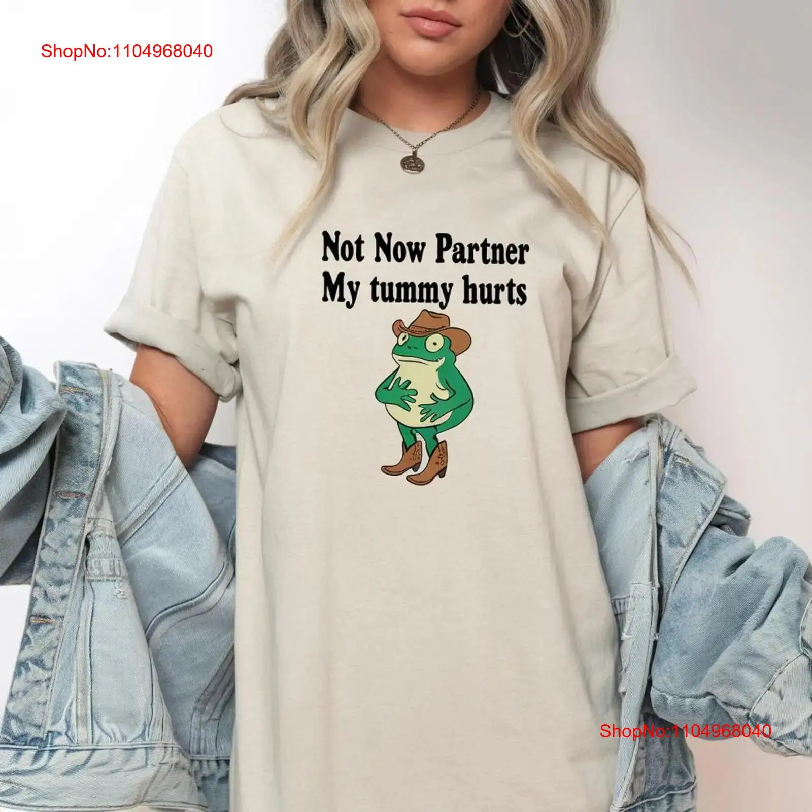Not Now Partner My Tummy Hurts - Vintage Fashion Gen Z recension och pris