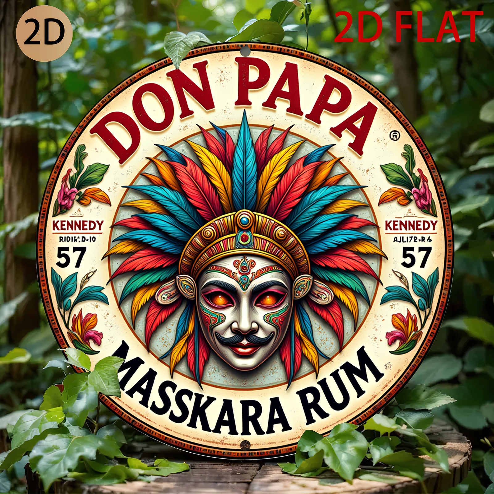 Vintage Don Papa Masskara Rum  - Vintage Fashion Plates recension och pris