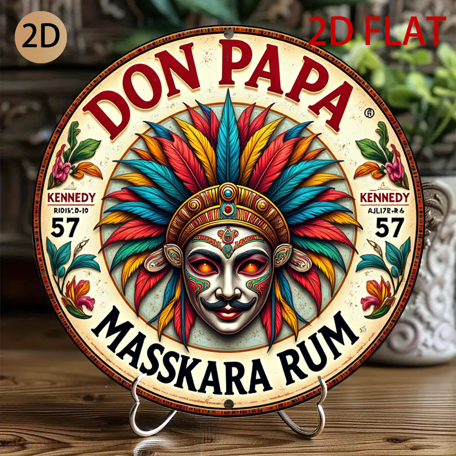 Vintage Don Papa Masskara Rum  - Vintage Fashion Plates recension och pris