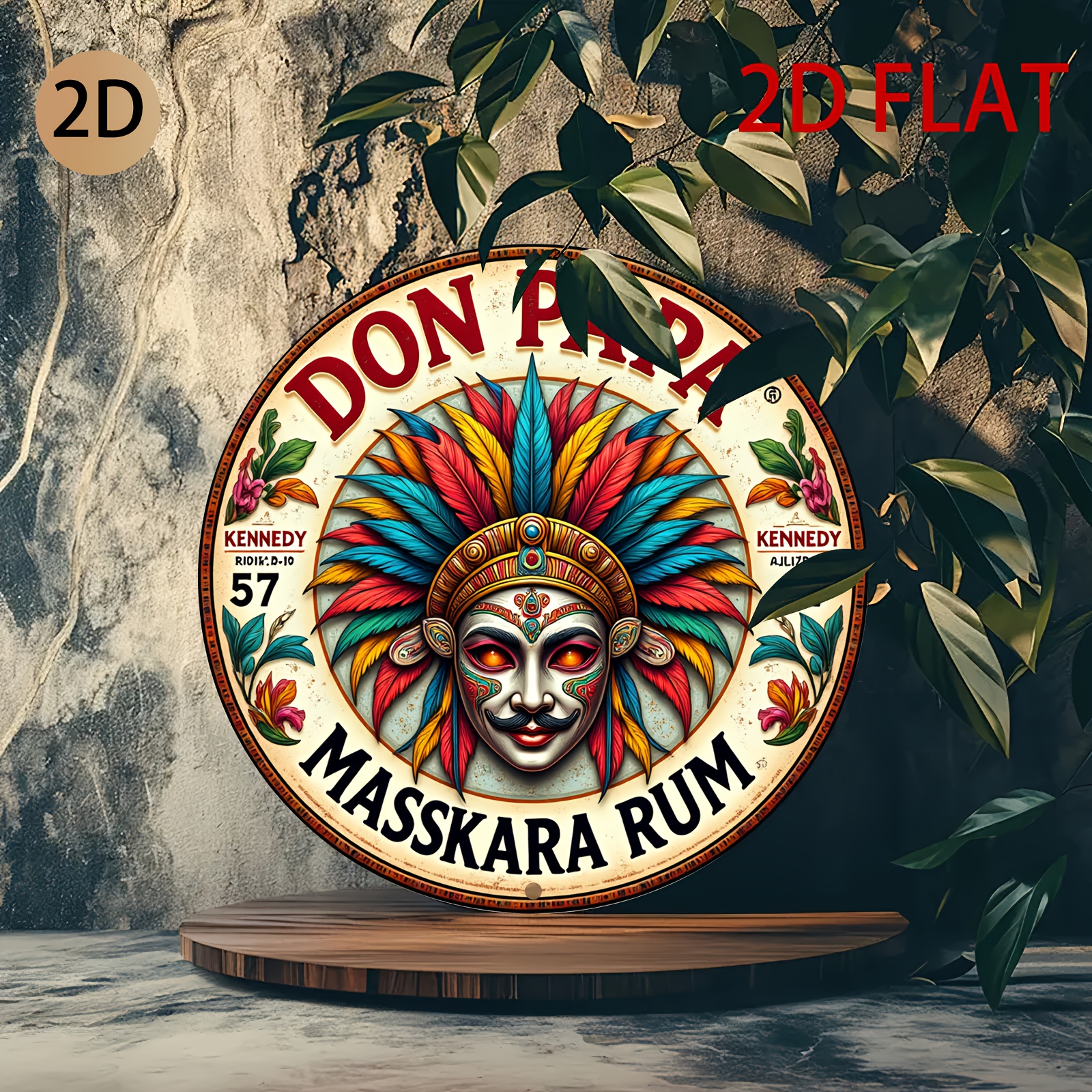 Vintage Don Papa Masskara Rum  - Vintage Fashion Plates recension och pris
