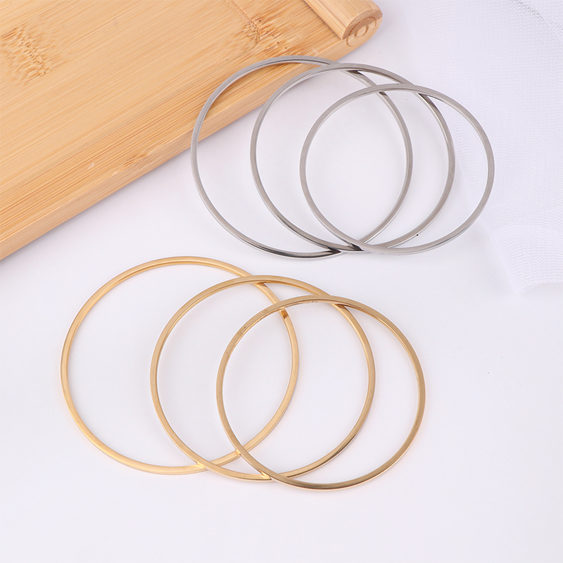 [E] Titanium Steel Simple Plai - Vintage Fashion In Paris recension och pris