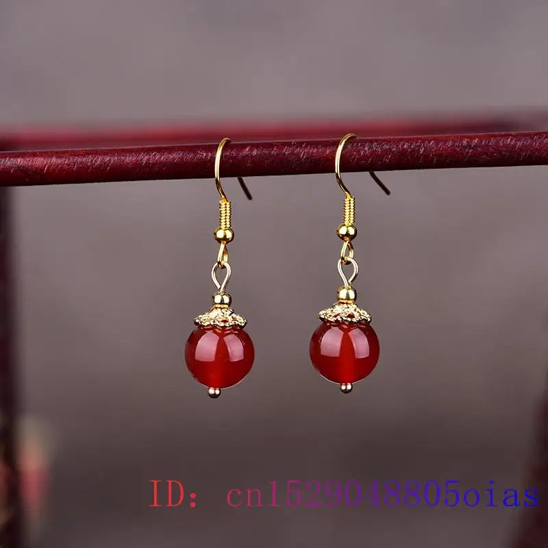Green Jade Beaded Earrings Luc - Vintage Fashion Earrings recension och pris