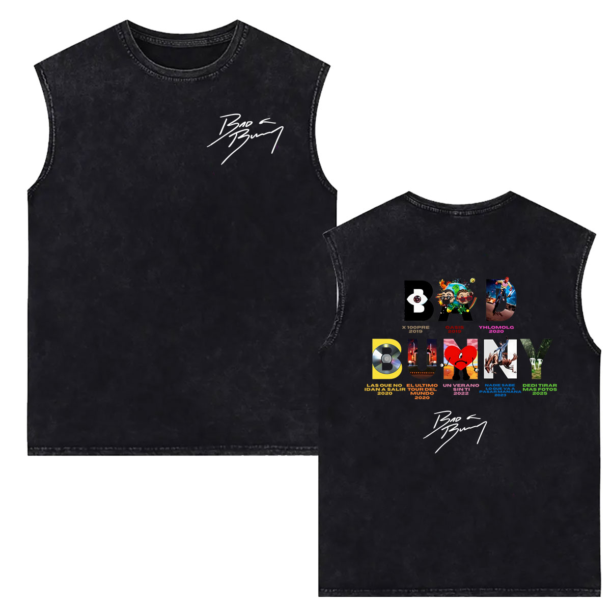 Rapper Bad Bunny Vintage Washe - Vintage Fashion World recension och pris