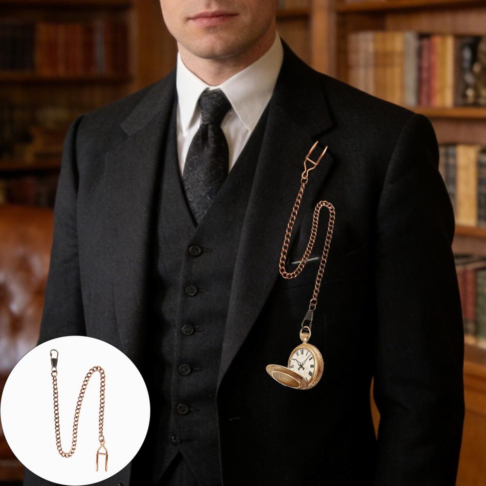 2Pcs Men Pocket Watch Chain Li - Vintage Fashion Tags recension och pris