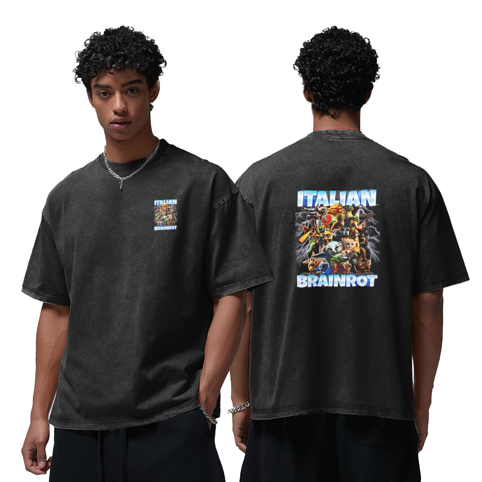 Custom Logo Italian Brainrot C - Vintage Fashion Gen Z recension och pris