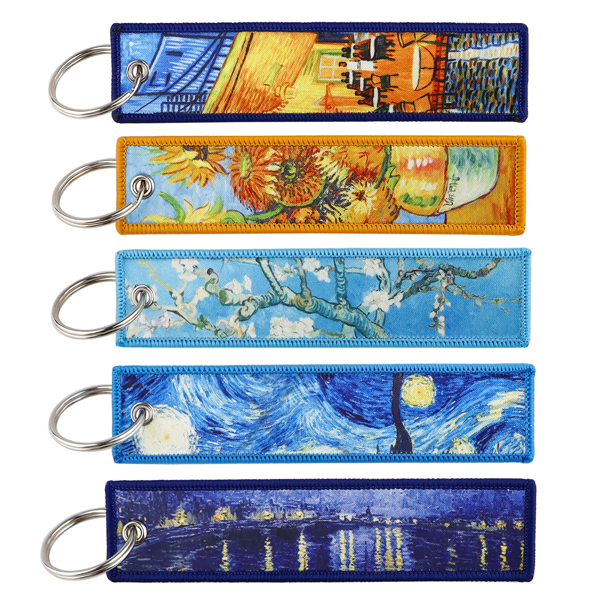 Van Gogh Embroidered Key Tag K - Vintage Fashion Tags recension och pris