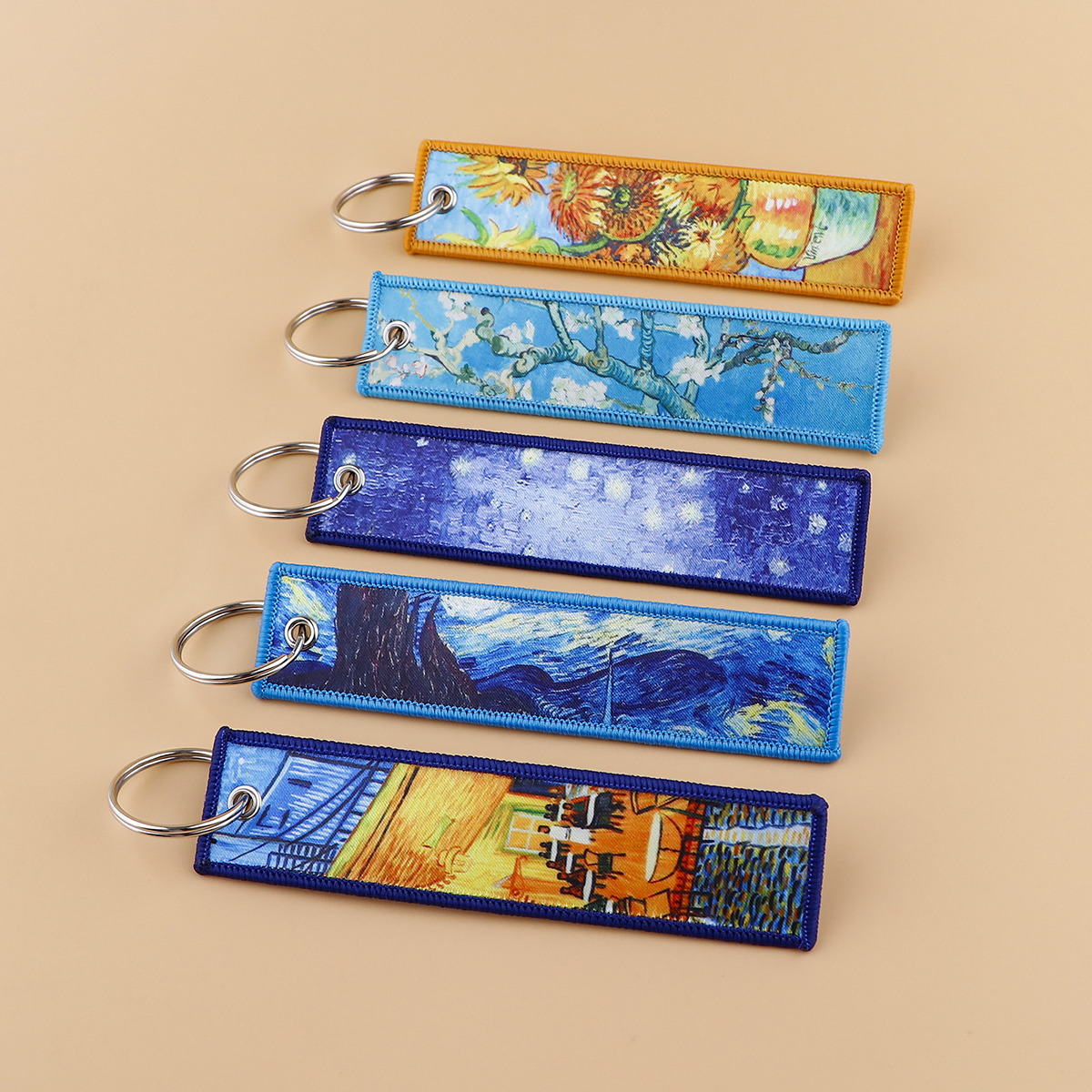Van Gogh Embroidered Key Tag K - Vintage Fashion Tags recension och pris