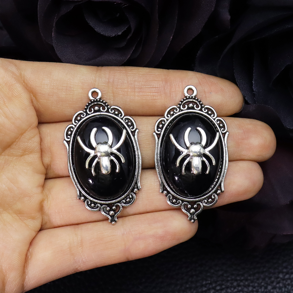 2Pcs Vintage Spider Charms Pen - Vintage Fashion Earrings recension och pris