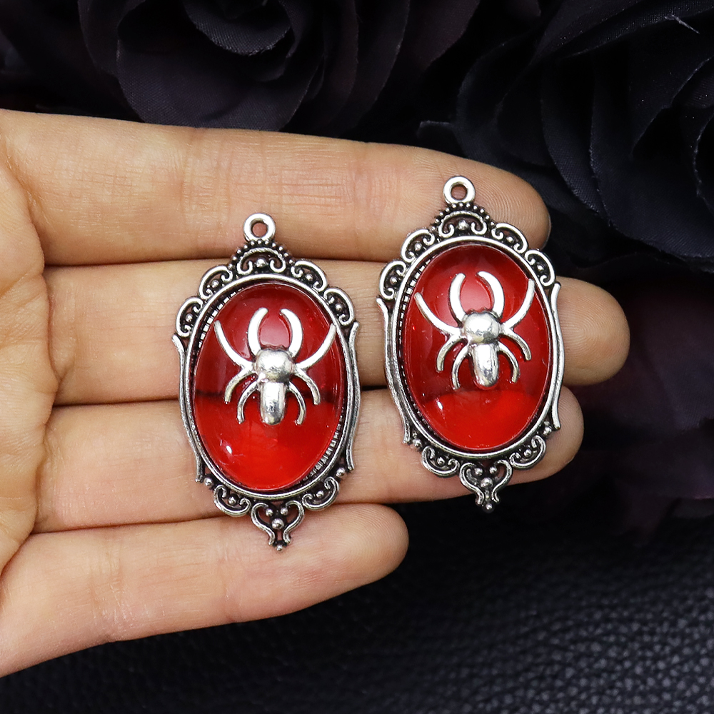 2Pcs Vintage Spider Charms Pen - Vintage Fashion Earrings recension och pris