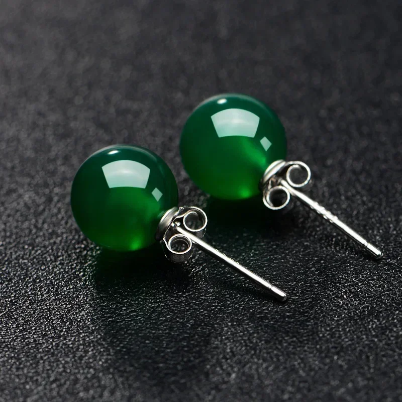 Jade Bead Earrings Energy Ston - Vintage Fashion Earrings recension och pris