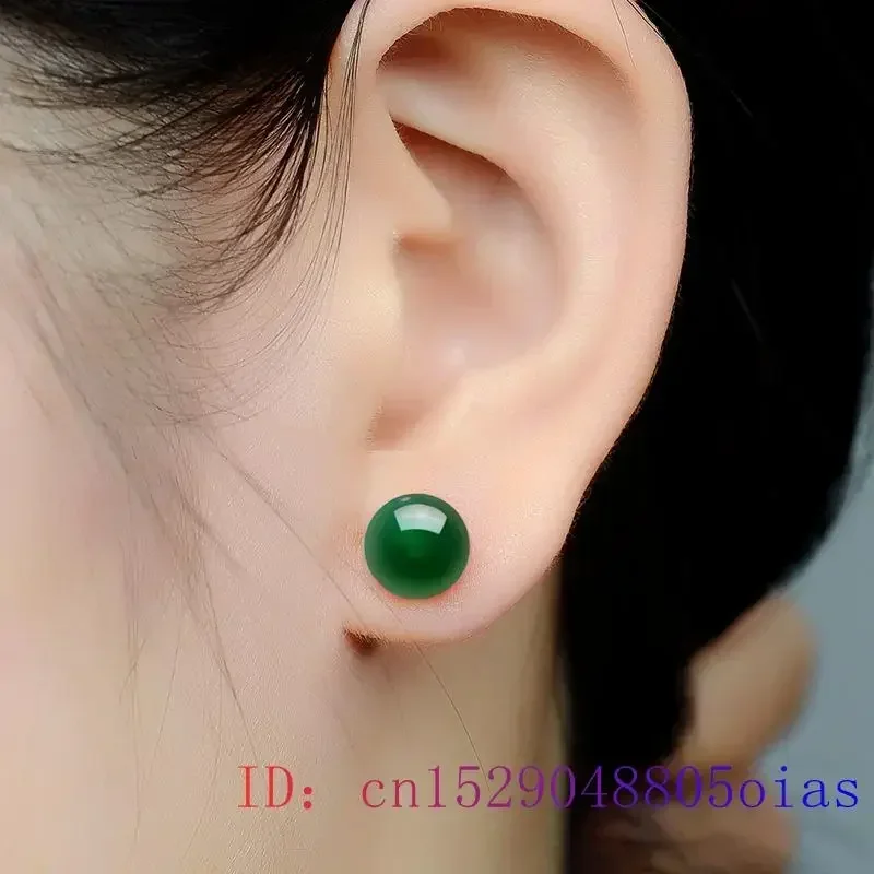 Jade Bead Earrings Energy Ston - Vintage Fashion Earrings recension och pris