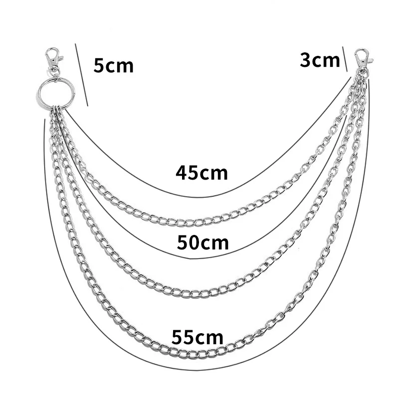 Layer Metal Belt Chain Punk Ho - Vintage Fashion Tumblr recension och pris