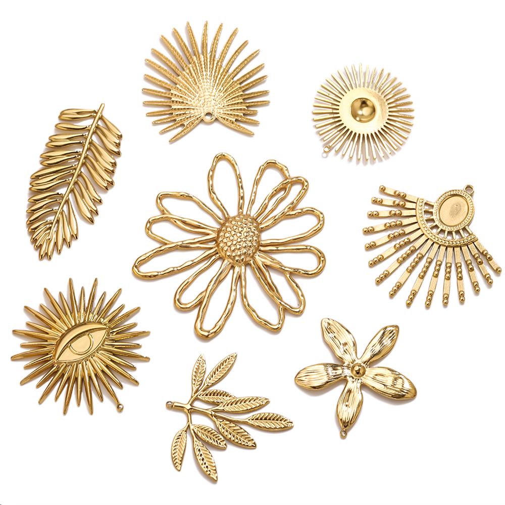 5pcs Stainless Steel Flower Ch - Vintage Fashion Earrings recension och pris