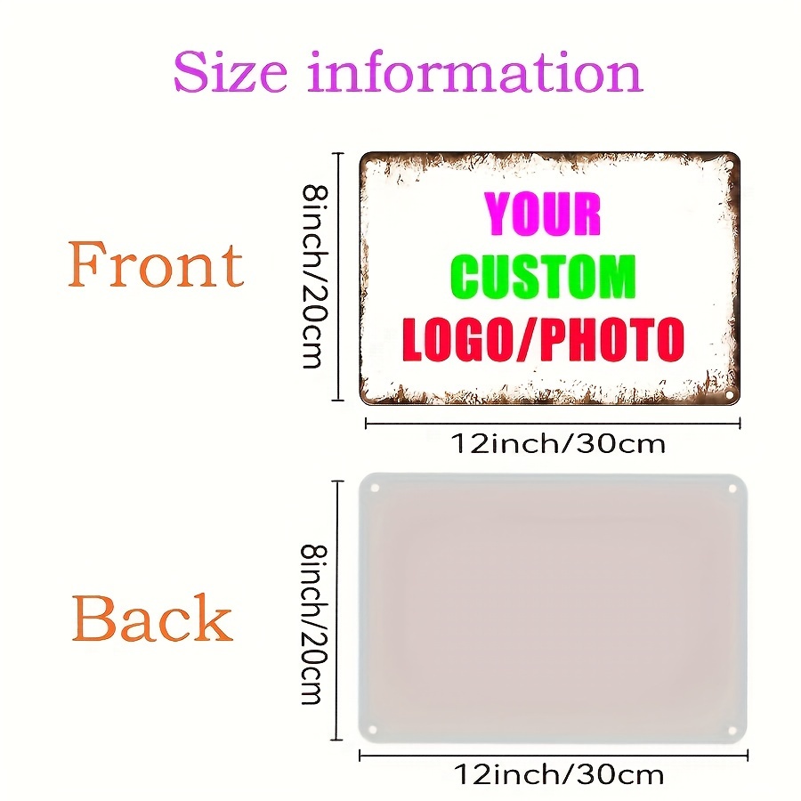 Custom Your Logo/Photo Metal T - Vintage Fashion Plates recension och pris