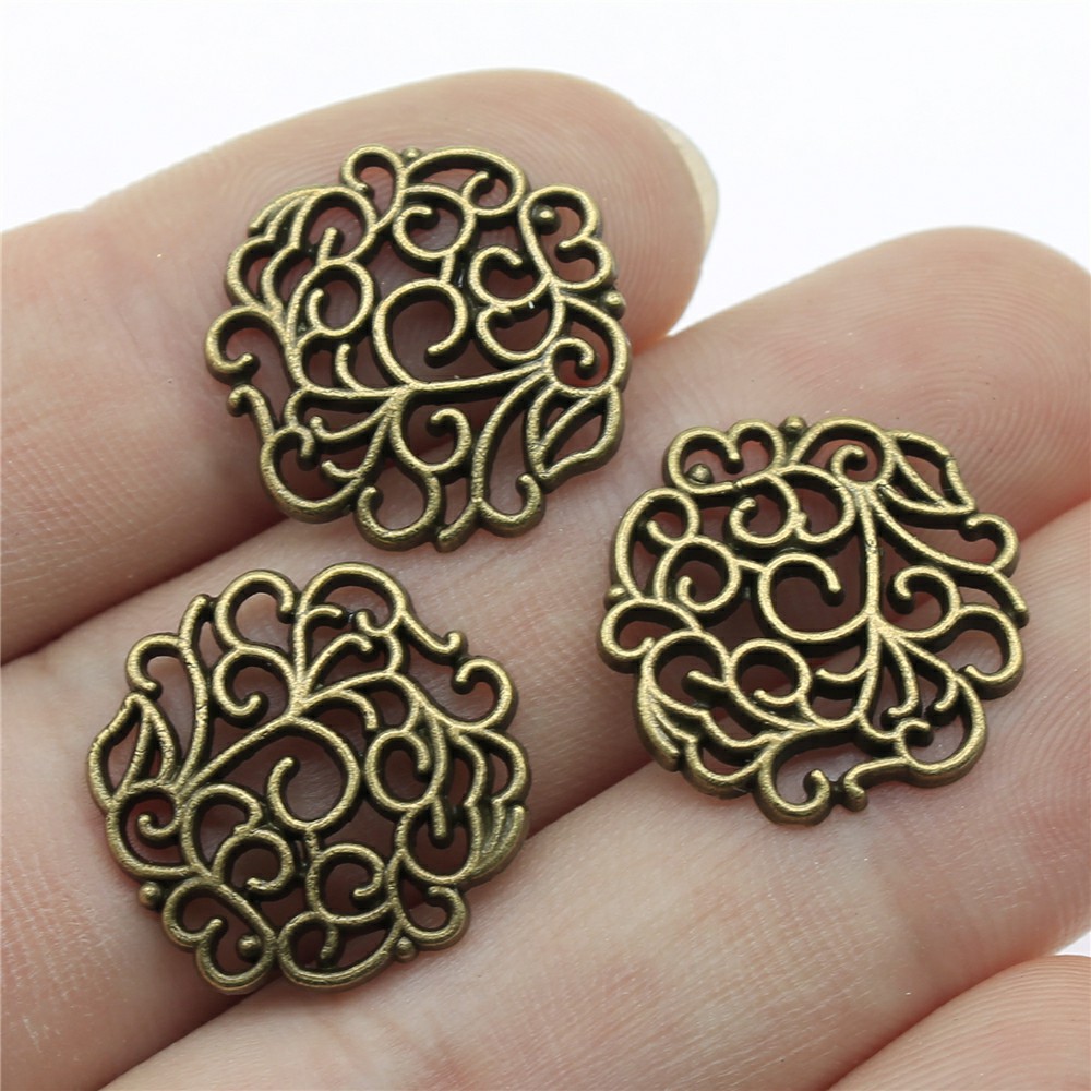 10pcs 18x18mm 2 Colors Antique - Vintage Fashion Tumblr recension och pris