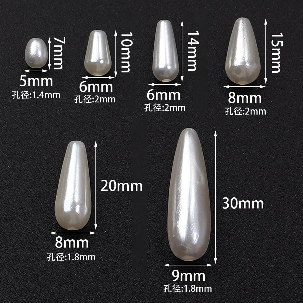 30-500pcs/lot Biege Waterdrop  - Vintage Fashion Earrings recension och pris