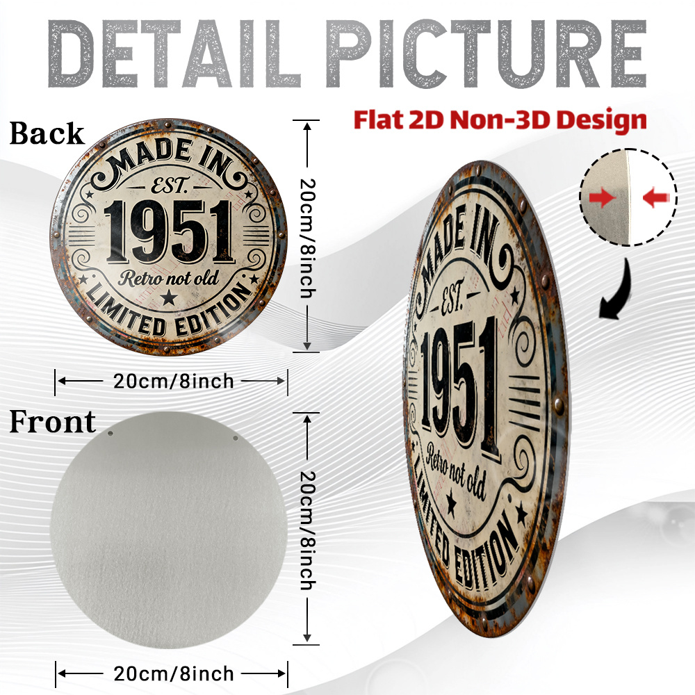 2D Flat, 1pc Vintage Metal Wal - Vintage Fashion Plates recension och pris