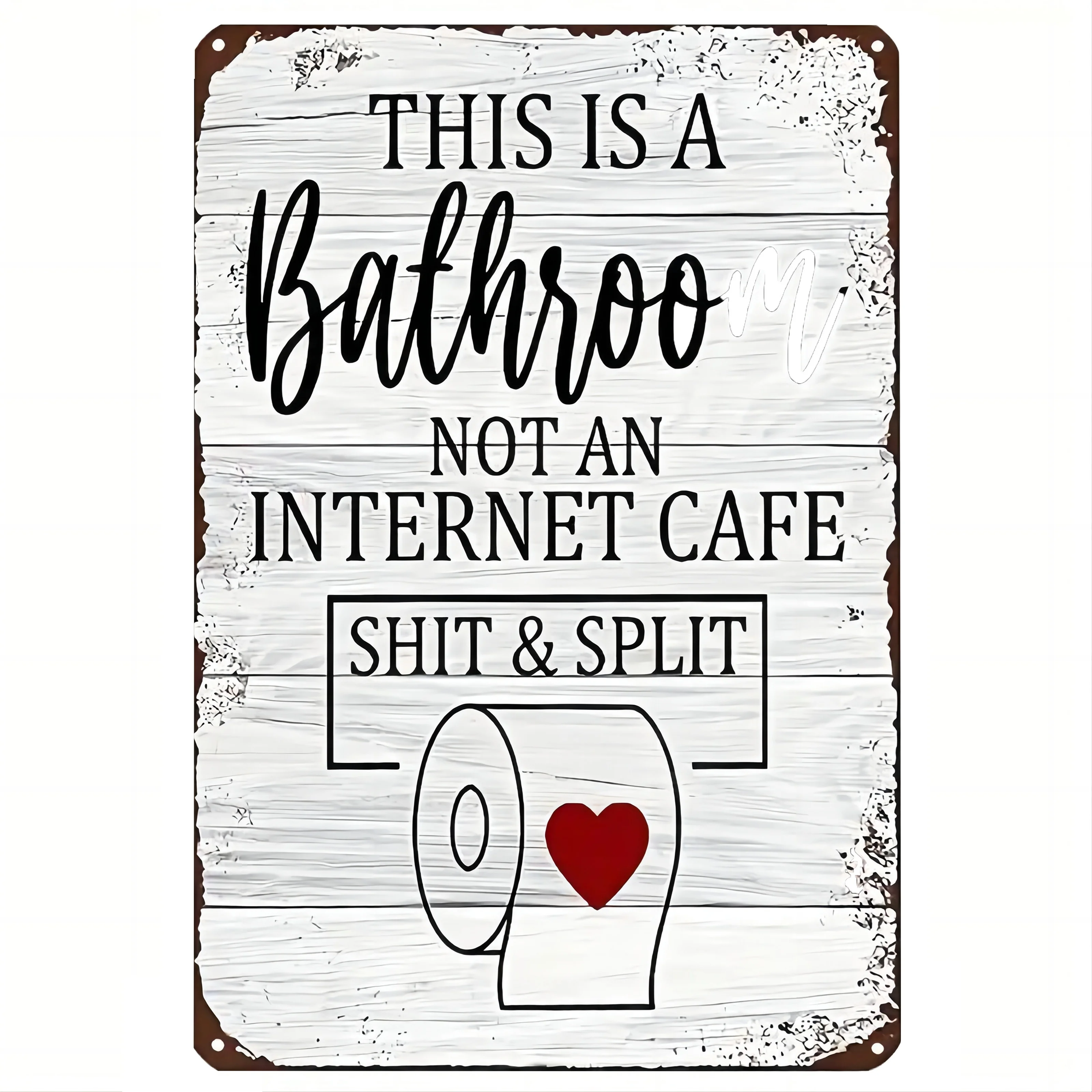 Funny Word Bathroom Decor Wari - Vintage Fashion Plates recension och pris