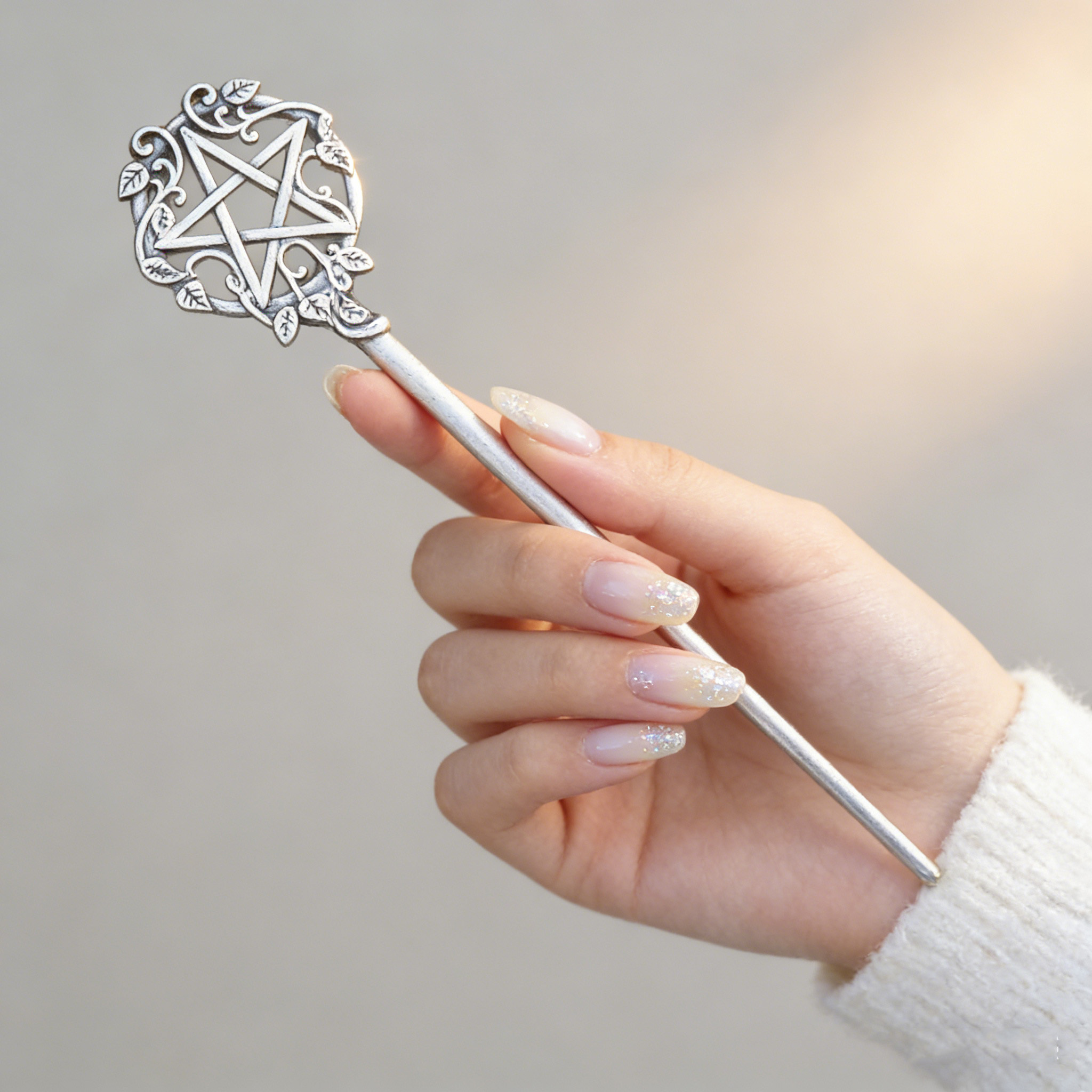 1pc Mystical Pentagram Hair St - Vintage Fashion Ai recension och pris