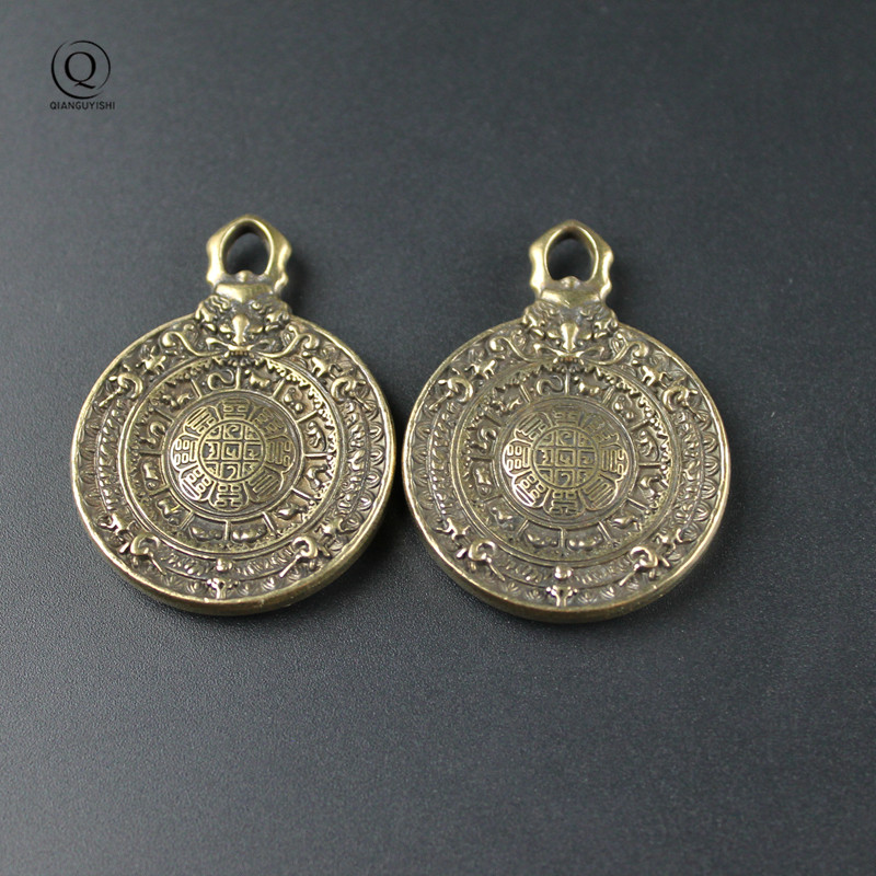 Vintage Brass Buddhist Tantra  - Vintage Fashion Tags recension och pris