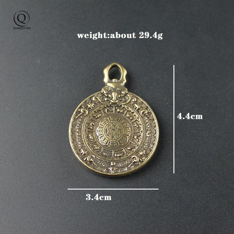 Vintage Brass Buddhist Tantra  - Vintage Fashion Tags recension och pris