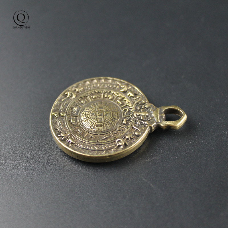 Vintage Brass Buddhist Tantra  - Vintage Fashion Tags recension och pris