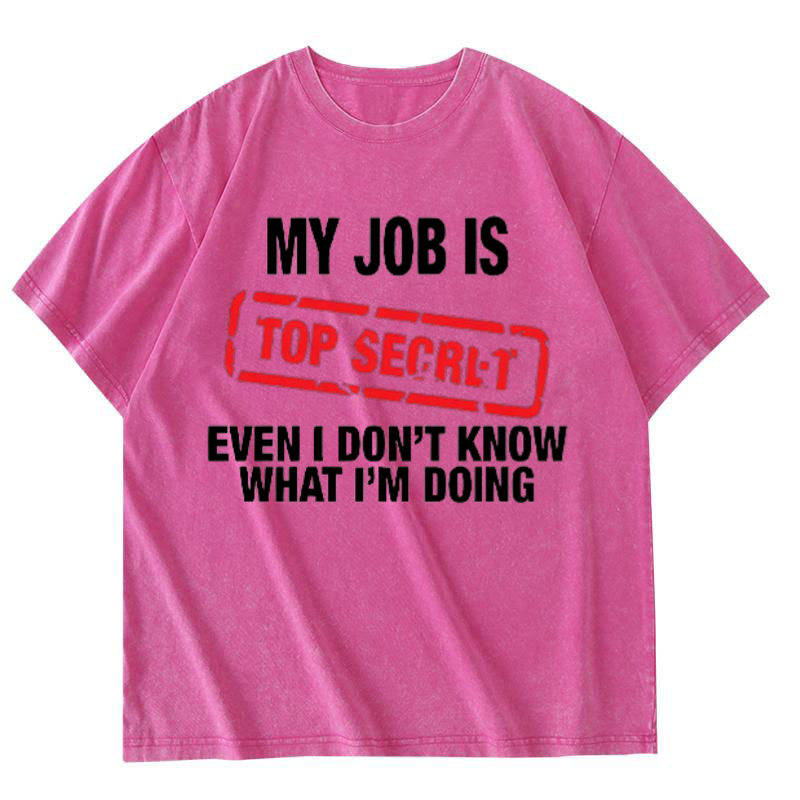 My Job Is Top Secret Funny Gra - Vintage Fashion Jobs recension och pris