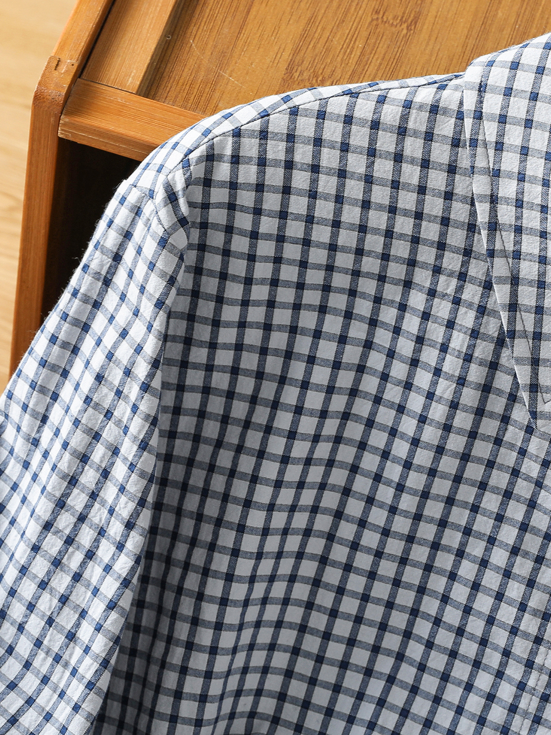 High-End Blue White Plaid Long - Vintage Fashion Years recension och pris