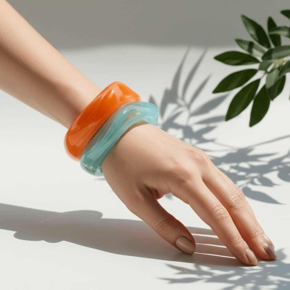 Retro Wristbands Translucent R - Vintage Fashion Gen Z recension och pris