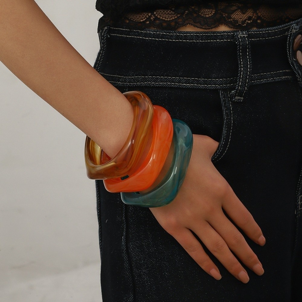 Retro Wristbands Translucent R - Vintage Fashion Gen Z recension och pris