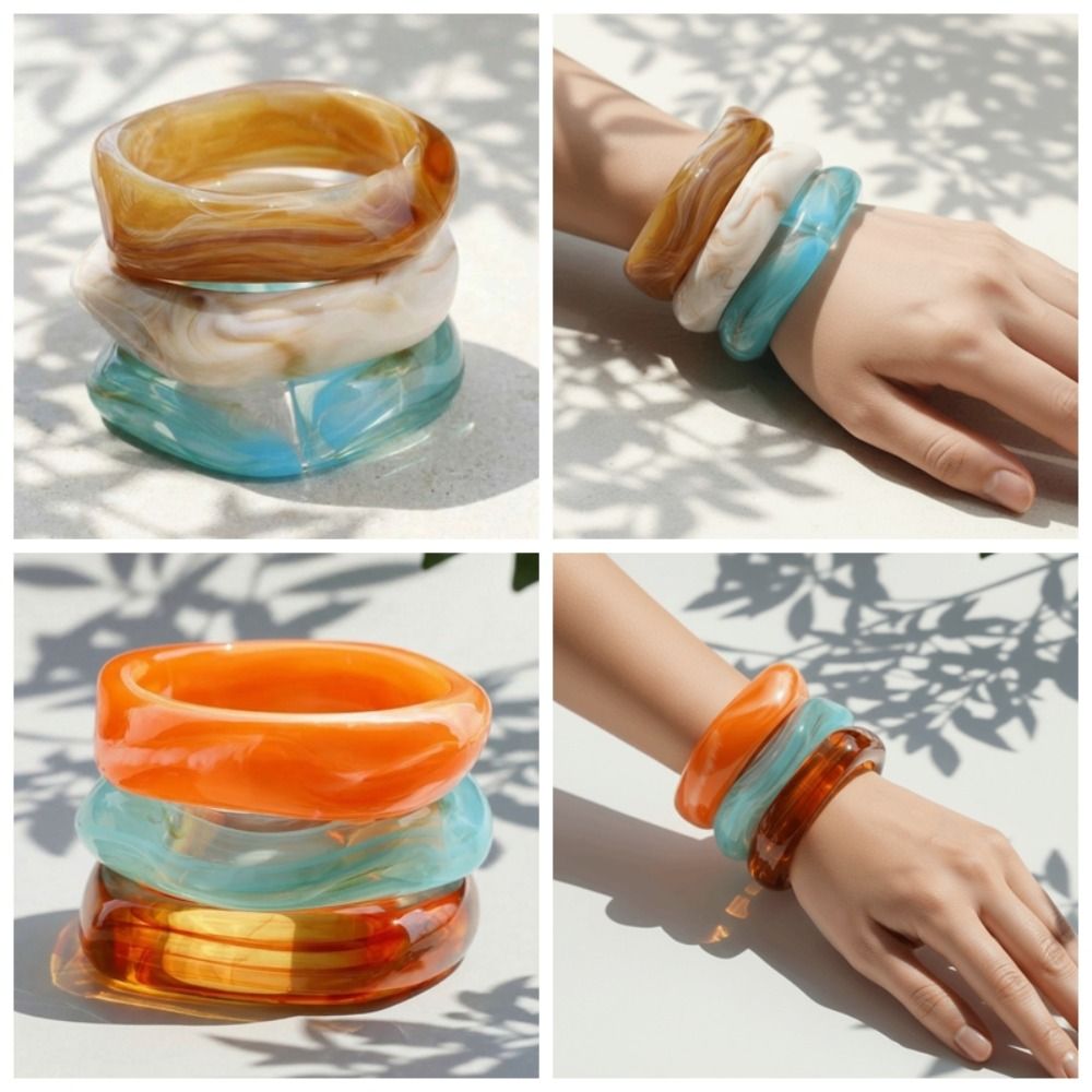 Retro Wristbands Translucent R - Vintage Fashion Gen Z recension och pris