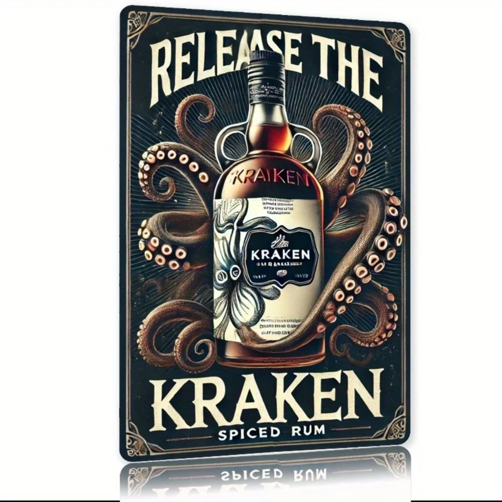 Vintage Kraken Spiced Rum Meta - Vintage Fashion Plates recension och pris