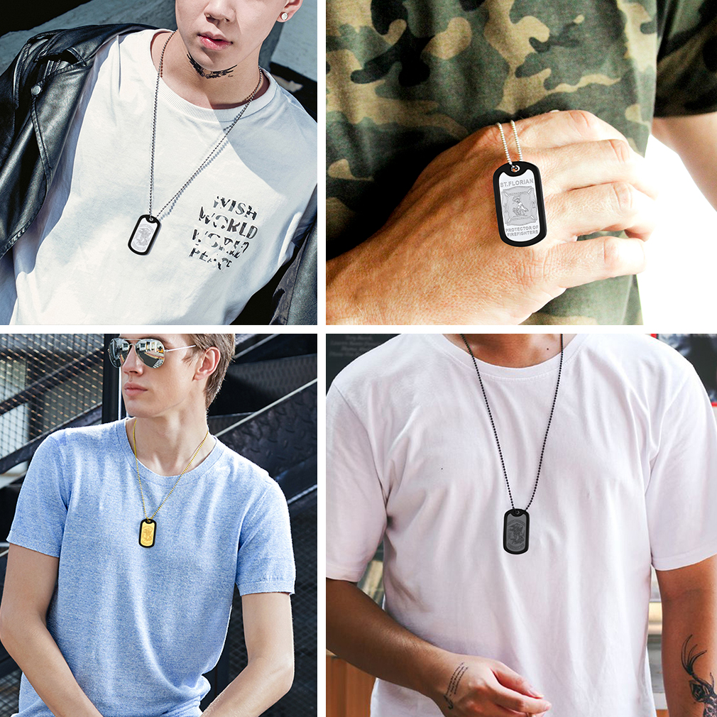 U7 Custom St. Michael Tag Neck - Vintage Fashion Tags recension och pris