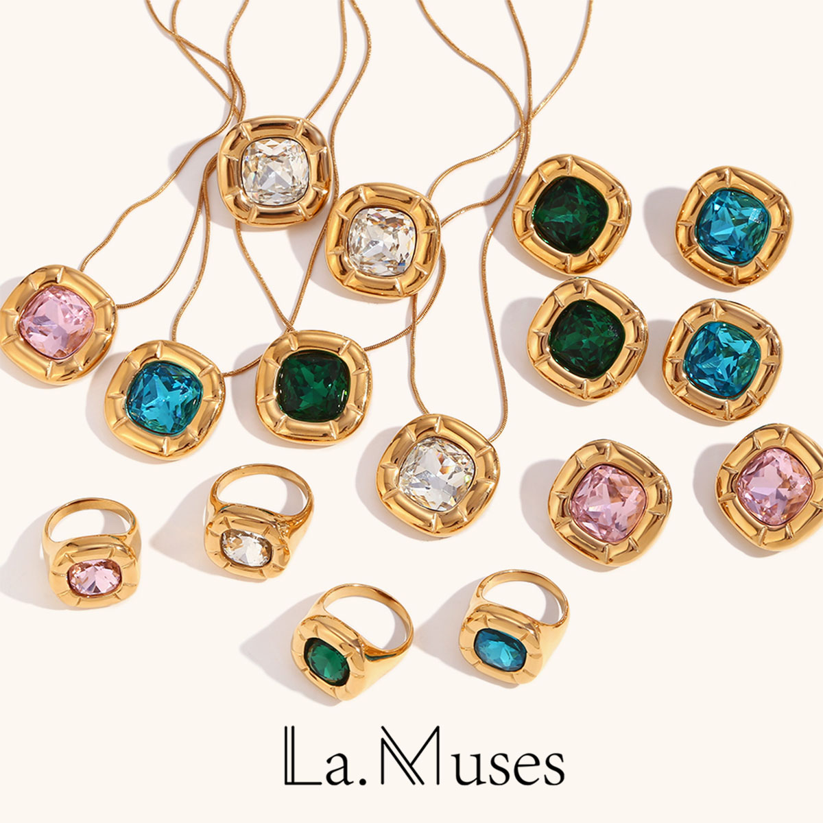La. Muses Rounded Square Flowe - Vintage Fashion La recension och pris