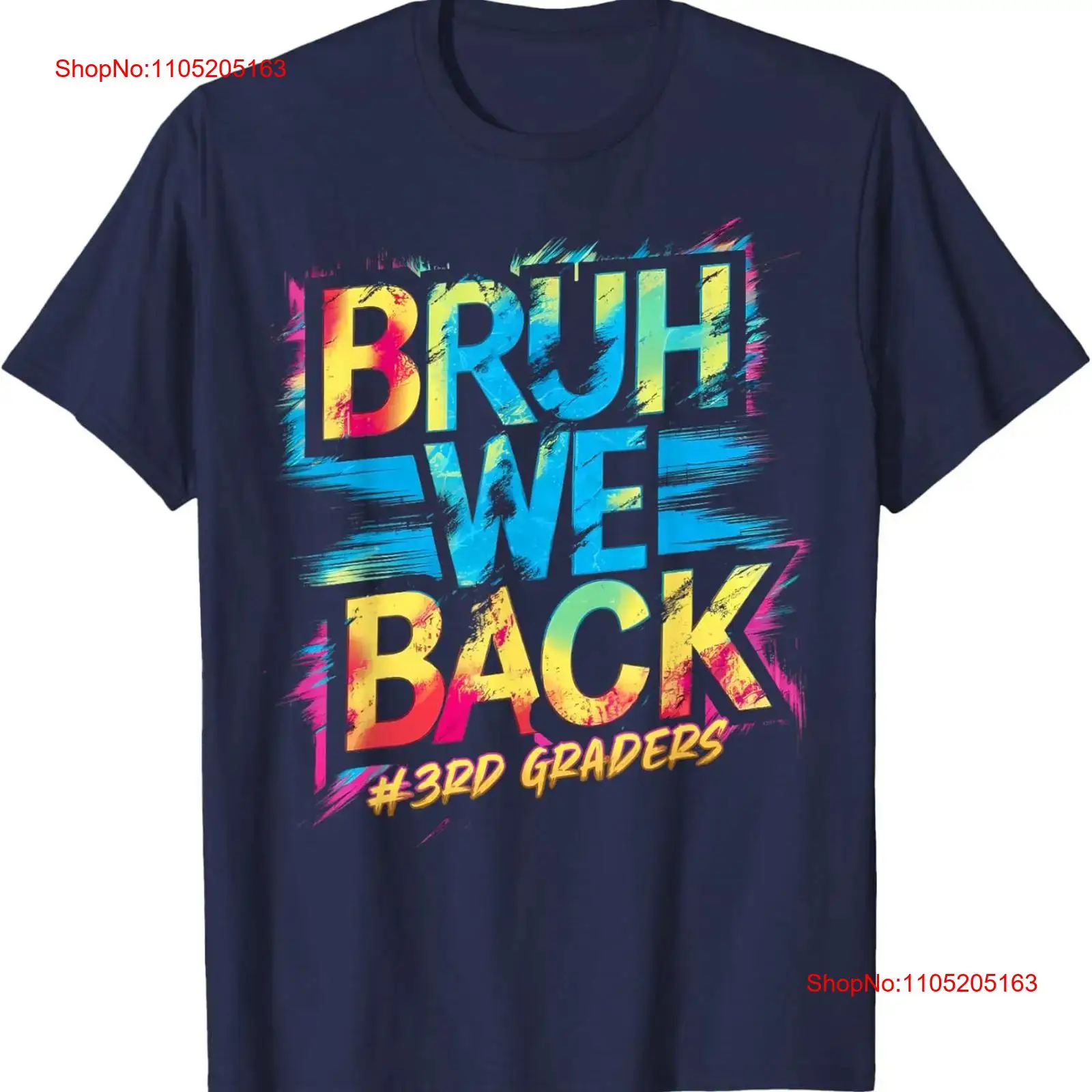 Bruh We Back 3rd Grade Teacher - Tie Dye Shirt Vintage recension och pris