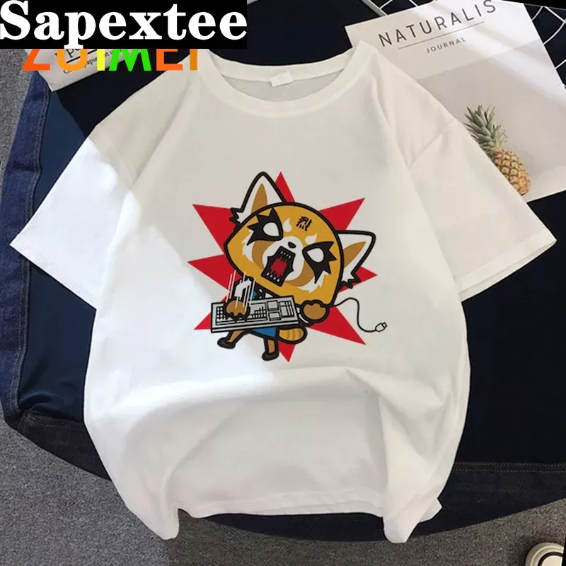 Women Anime Japanese Aggretsuk - Tie Dye Shirt Vintage recension och pris