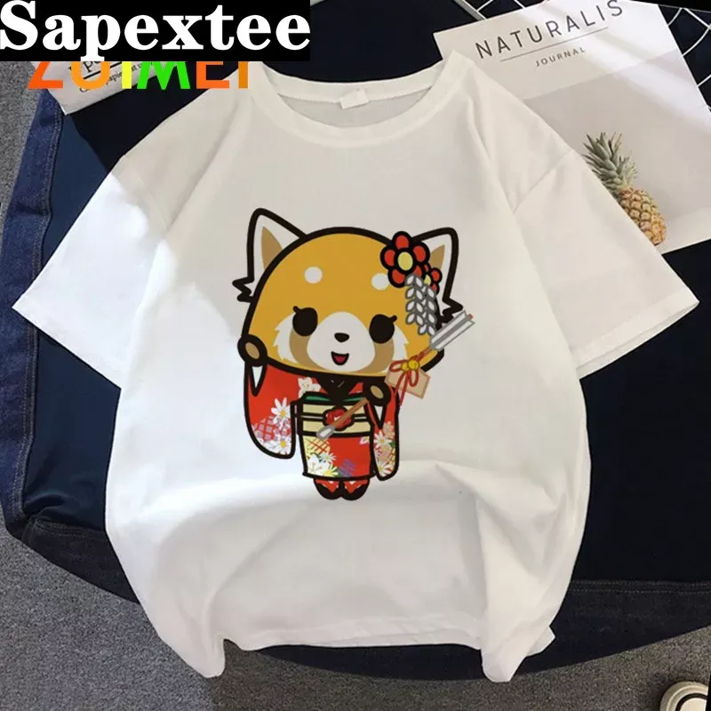 Women Anime Japanese Aggretsuk - Tie Dye Shirt Vintage recension och pris