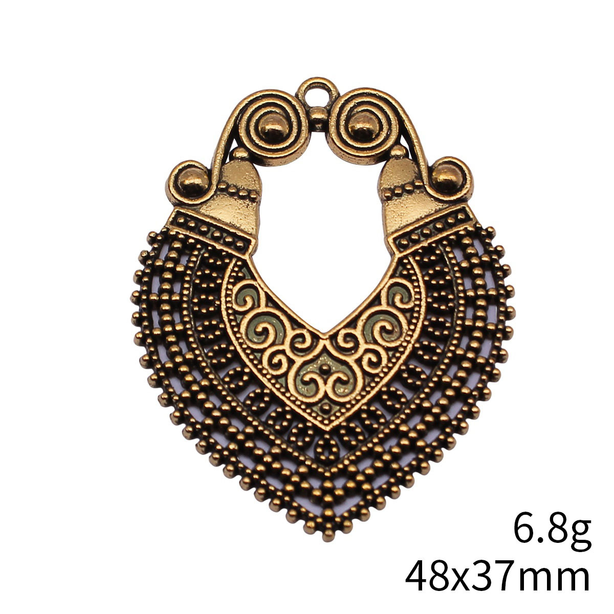 8pcs 48x37mm(1.89x1.46inch) 2  - Vintage Fashion Earrings recension och pris